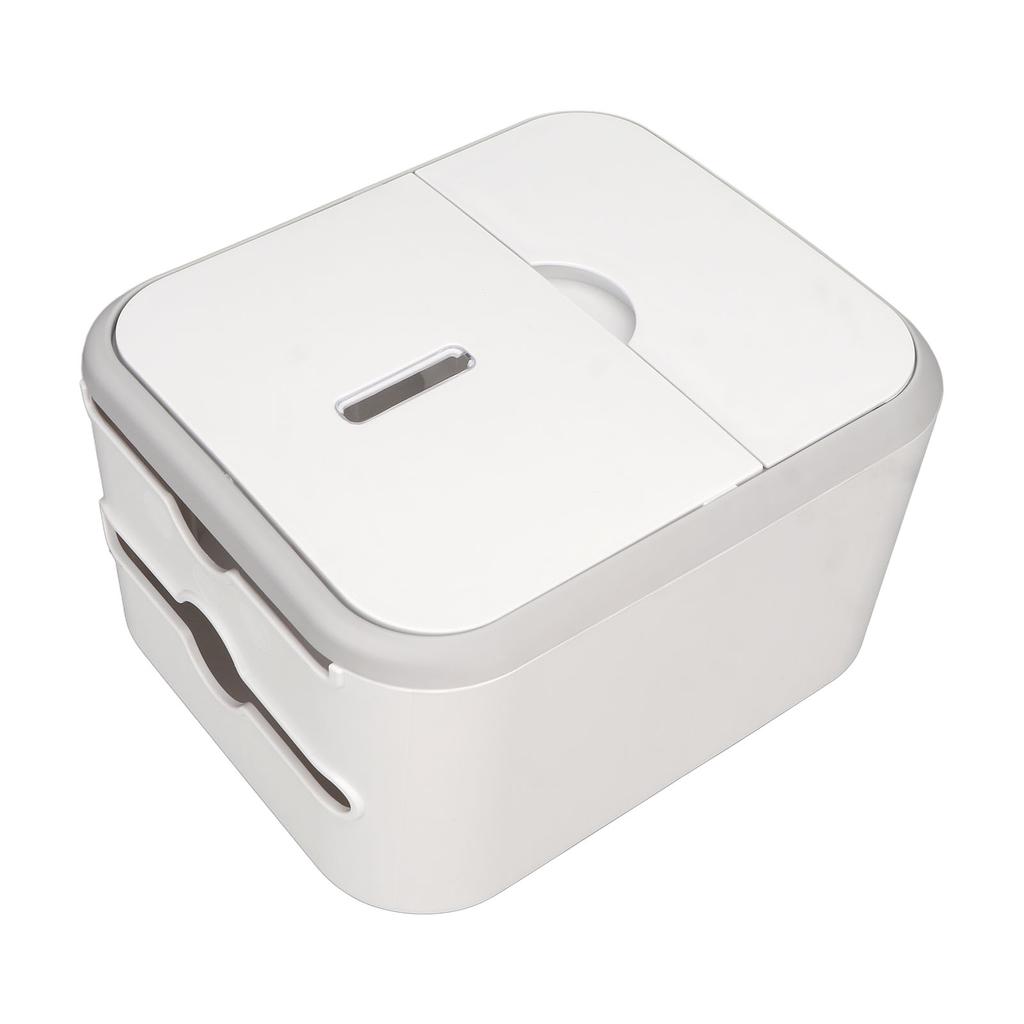 Paper Holder Box Wall Mounted Punching Free Waterproof Paper Towel Storage Box for Bathroom