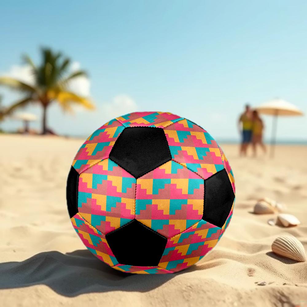 1pc Abstract Geometric Outdoor Sports Football, Size 5, Comfortable And Durable Feel,Gift Yy14