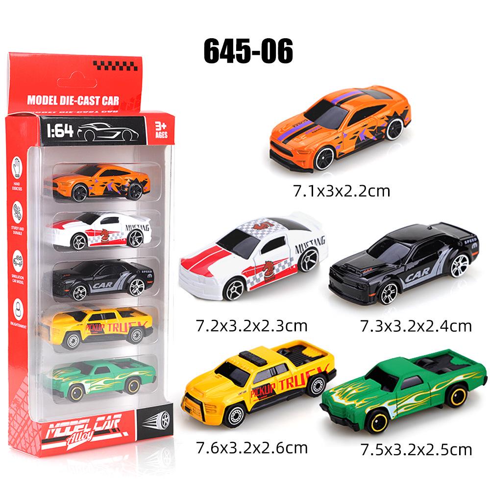 1:64 Alloy Toy Car Racing & Police Model Set for Kids