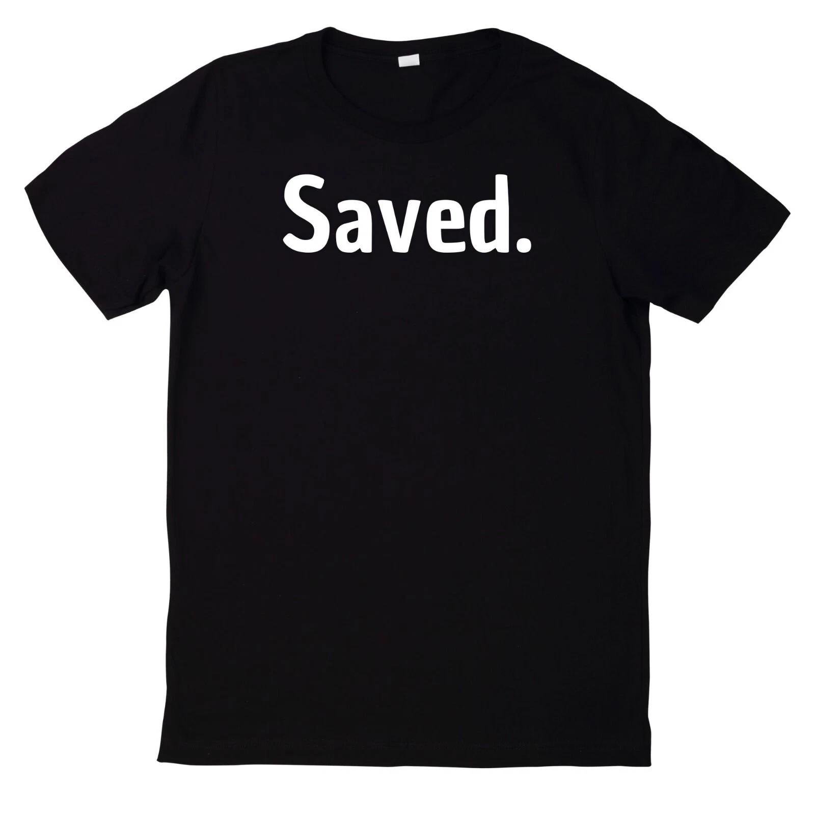 T-Shirt Saved By Jesus Gott Religion Christus Christ S