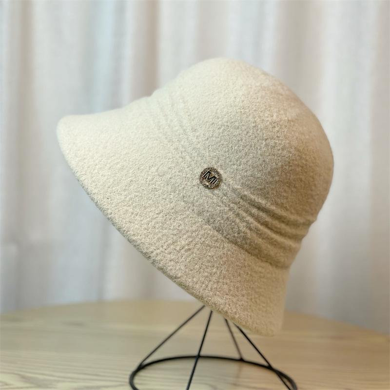 Hat Women Autumn and Winter Warm Knitted Bucket Hat Fashion Bucket Hat Basin Hat