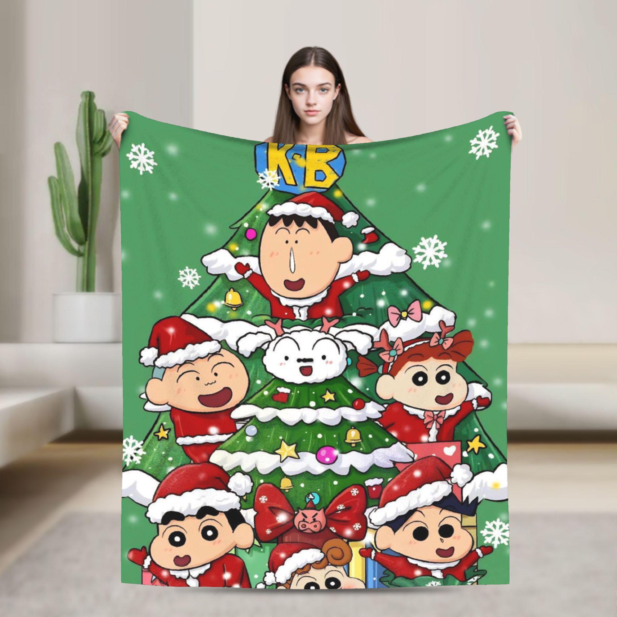 

Crayon Shin-chans Flannel Blankets Winter Super Soft Throw Blanket for Students Bedroom Fashion Bedspread Sofa Bed Cover 75cmx90cm