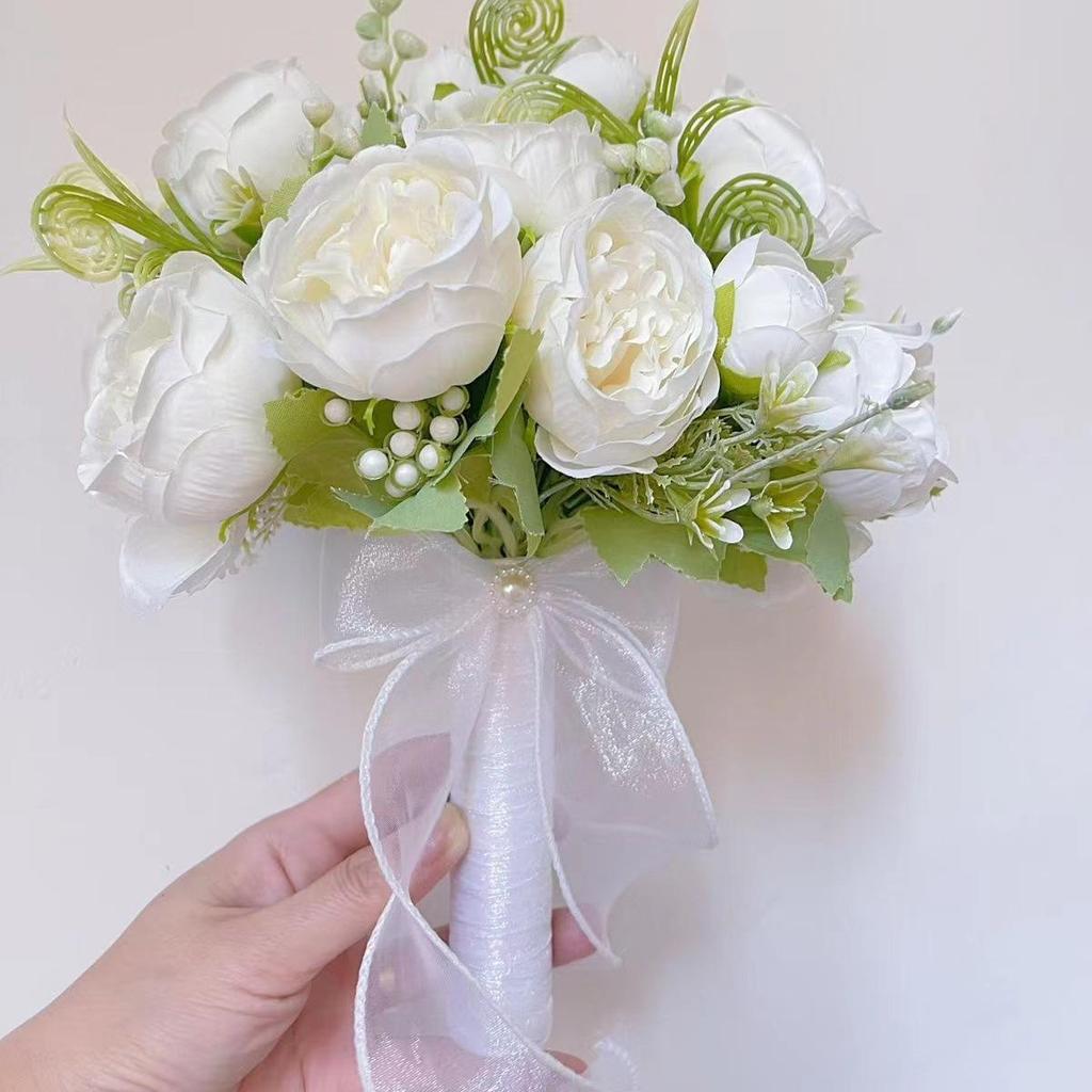 Koreanischer Waldstil Braut-Handstrauß für Hochzeit oder Foto-Requisiten