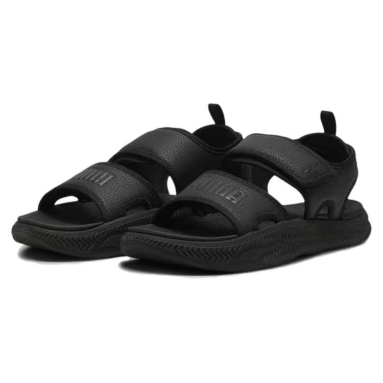 New PUMA SoftridePro Sandal 24 Beach Sandals Unisex Black 395429-01