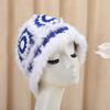 Korean Style Thickened Fashionable Cute Soft Plush Hat Cartoon Lion Dance Fisherman Hat Warm Ear Flap Rabbit Fur Knitted Hat