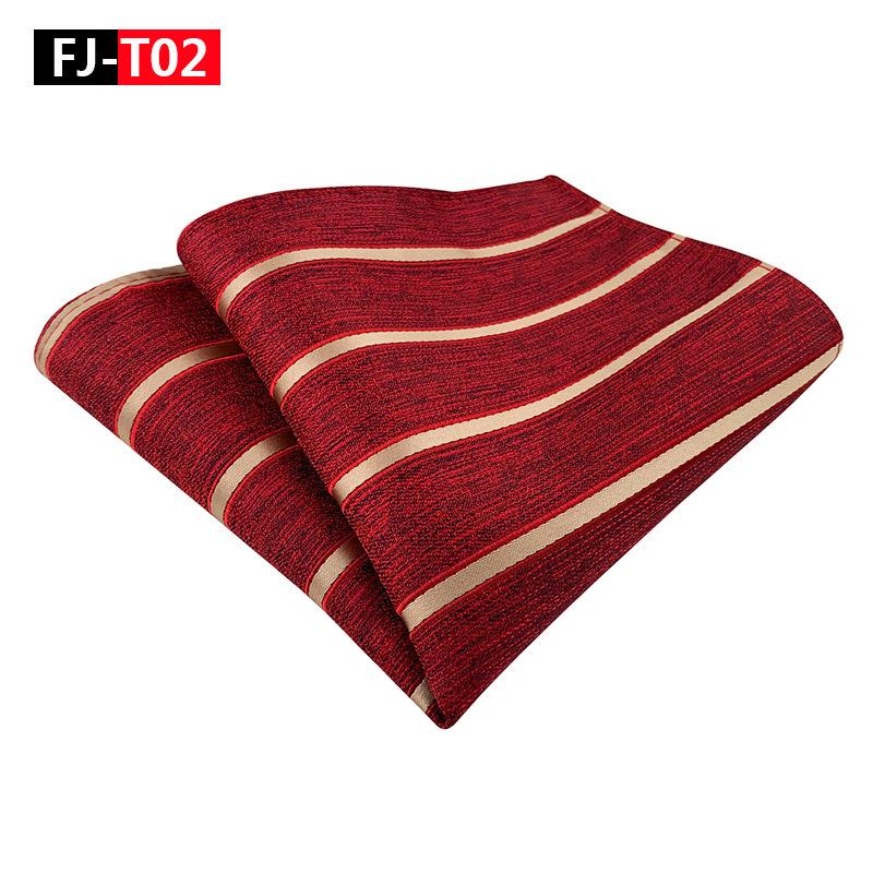 Herren Gestreiftes Polyester Seide Business Einstecktuch