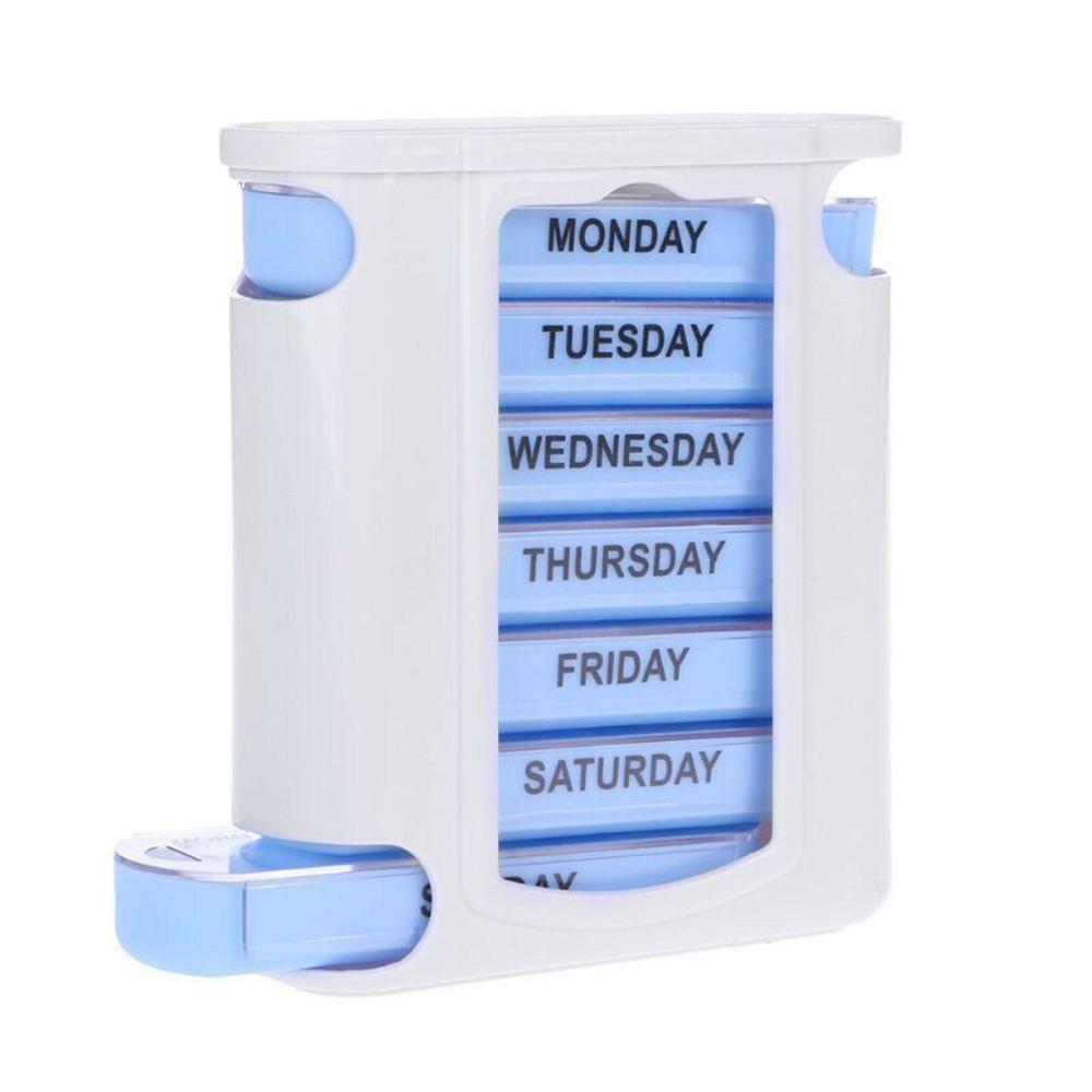 

New Portable Weekly Pill Organizer 28 Compartments 7 Days 4 Times A Day AM PM Travel Medicine Box for Pills Supplements Storage