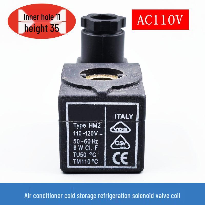 HM2 Castel Solenoid Valve Coil, Cold Storage AC Unit Control Valve, AC220V/DC24V