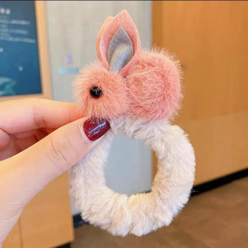 Cat Ears Plush Elastic Hair Bands Cute Hair Rope Ties Girls Barrettes Children Kawaii Headwear Headwear Kids Hair Accessorie