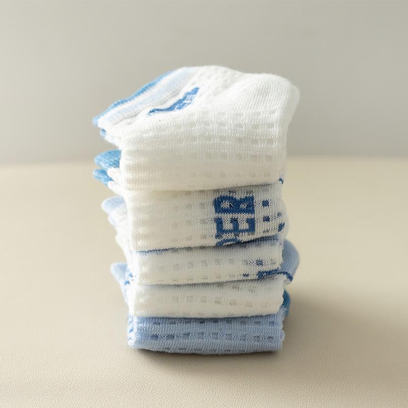 Breathable Cotton Mesh Summer Socks for Kids
