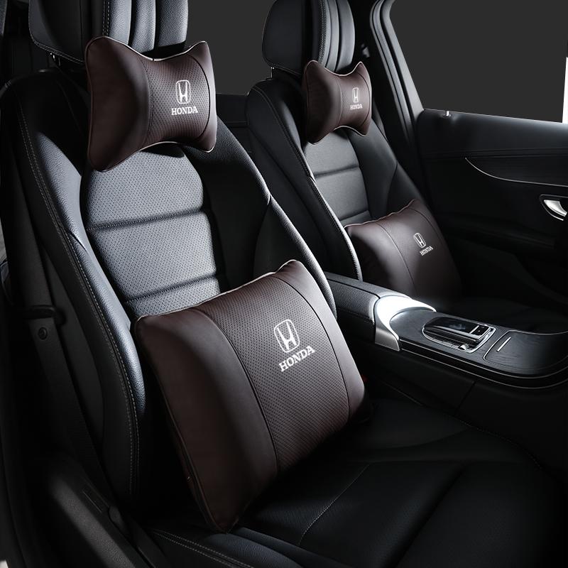 Honda Accord CR-V Civic Car Headrest & Lumbar Support Pillow Set