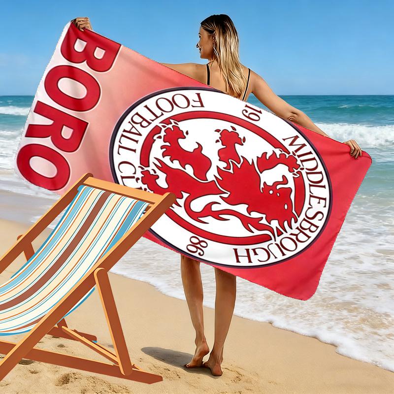 Middlesbrough Towel, Large Soft Quick Dry Towel for Beach Camping Swimming