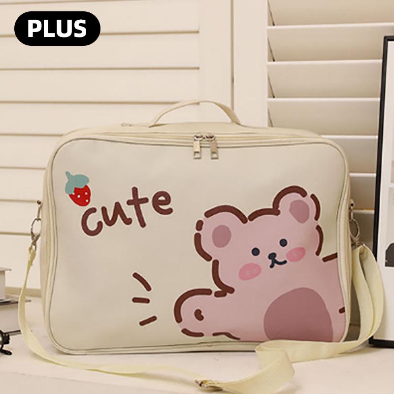 Cartoon Travel Bag Large-capacity Cosmetic Clothing Storage Bag Cute Cartoon Printing Wear-resistant Portable Outdoor Travel Bag