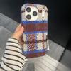 Ретро шерстяной фланелевый чехол для мобильного телефона iPhone17Promax iPhone16 короткая веревка 15 ячеек 14/13