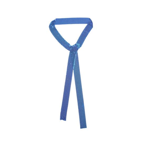 Metal Scarf Sparkling Sequin Thin Long Scarf Night Club Party Glittery Women Neck Wrap Neck Accessory