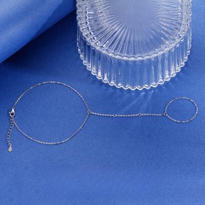 Bracelet Ring Integrated Chain Women's Niche Versatile Fashion Personality Design Hand Jewelry