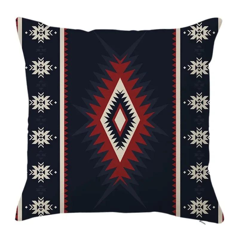 Abstract Multicolor Pillowcase Elegant Luxury Living Room Sofa Ethnic Mystical Pattern Cushion Cover