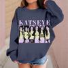 Kids Long Sleeve Printed Neck Sweatshirt Casual Pullover Top