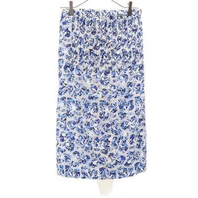 Hergestellt in Japan Floral Total Race Knielanger Rock 2 Weiß usw.. Frauen Gebraucht