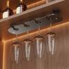 Space Aluminum Upside Down Wine Glass Holder Punch-free Inverted Goblets Rack Wine Glass Rack  Bar