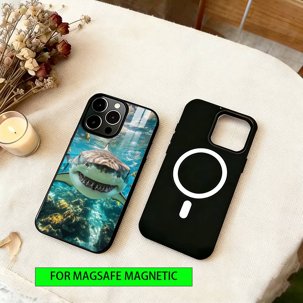 Sea animals  Phone Case For iPhone17,16,15,14,13,12,11 Plus,Pro Magnetic For Magsafe Wireless Charging