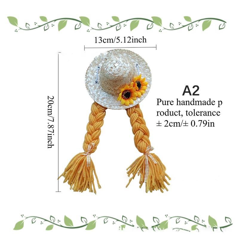 

Porch Goose Braid Cute Porch Goosey Sunflower Style Windstraw Hat Goose Outfit Outdoor Patio Yard Art Decoration