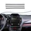 Glossy Piano Black Center Screen Outer Trim Sticker For Subaru Forester SK 2024