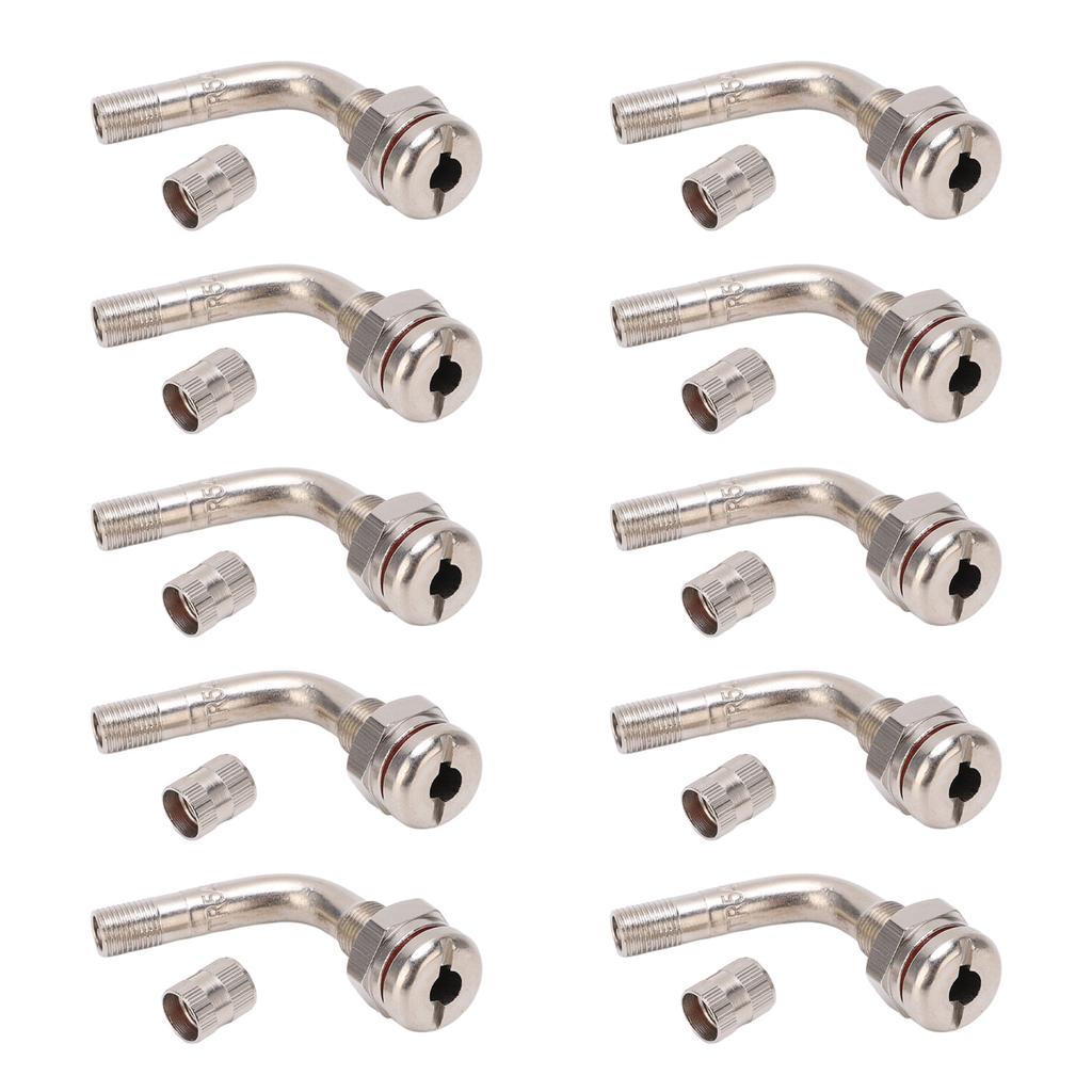 10pcs Truck Tyre Valve Stem TR543E Bent 75 Degrees 65mm Clamp In Valve Extension Adapter for Bus Truck Hole 9.7mm