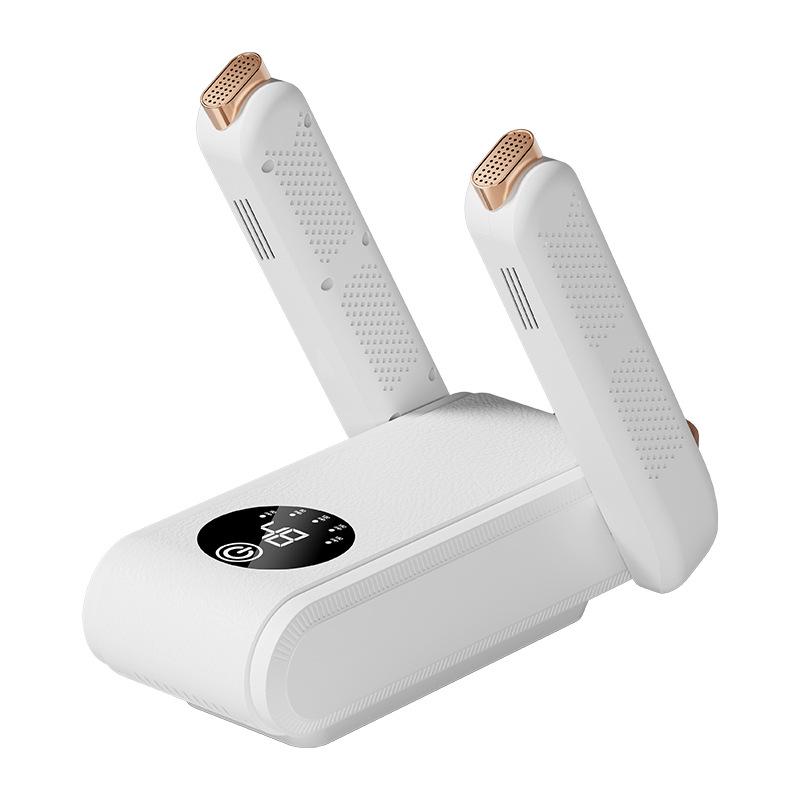 Folding Multi-Pair Retractable Shoe Dryer with Hot Air and Timer