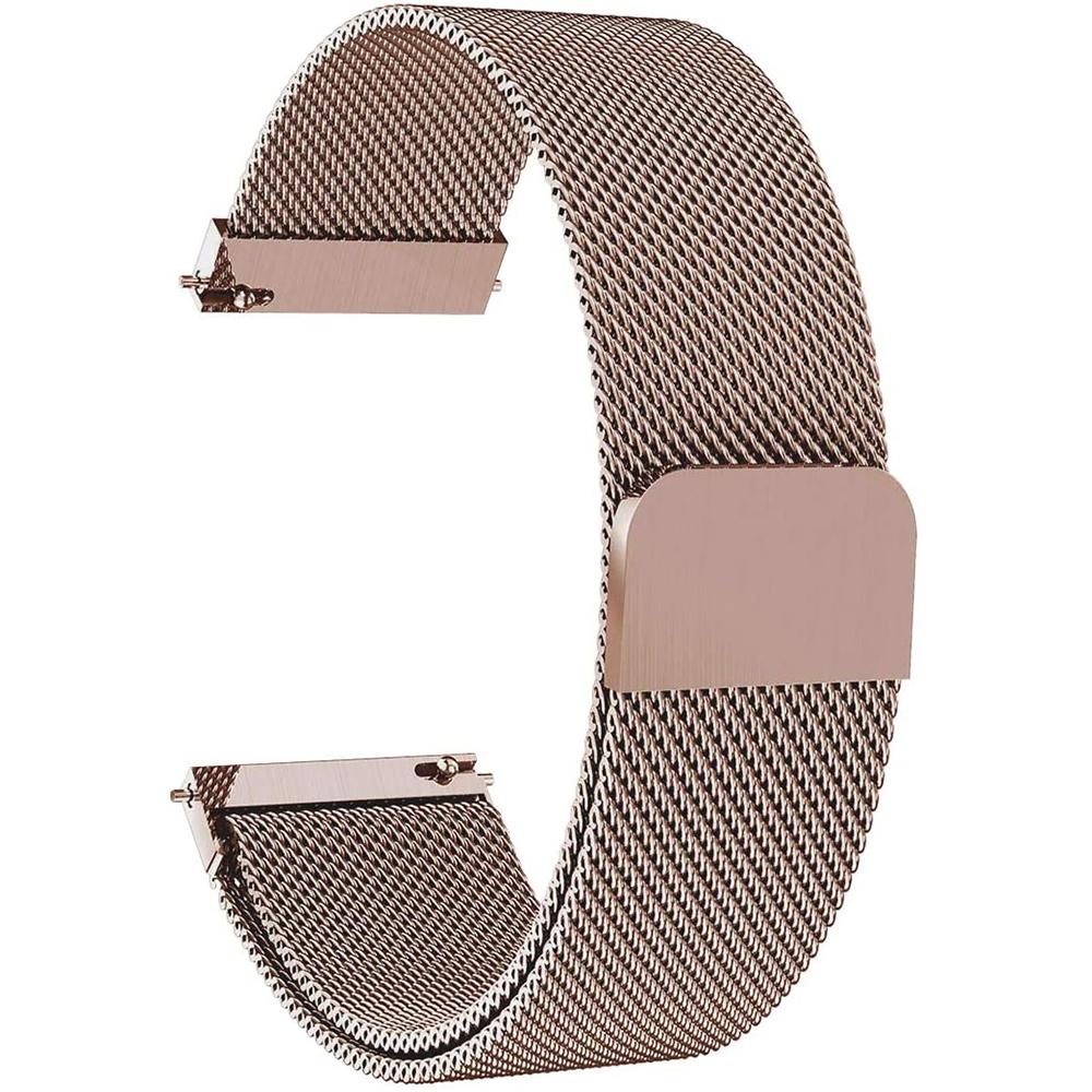 For Garmin Vivoactive 3/Vivoactive 3 Music/Venu Stainless Steel Mesh Milanese Smartwatch Replace Strap Adjustable Wrist Band (20mm)