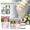 3D Handabdruck-Set für Paare Baby DIY Erinnerungsstein Pulver Momente Kompletter Andenken-Herstellungs-Bausatz mit Formen Valentinstagsgeschenk