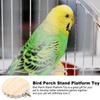 Bird Perch Stable Chewing Playing Toy Parakeet Cage Perch For Standing For Parakeet Conure Lovebird Canary Cockatoo Finch Living