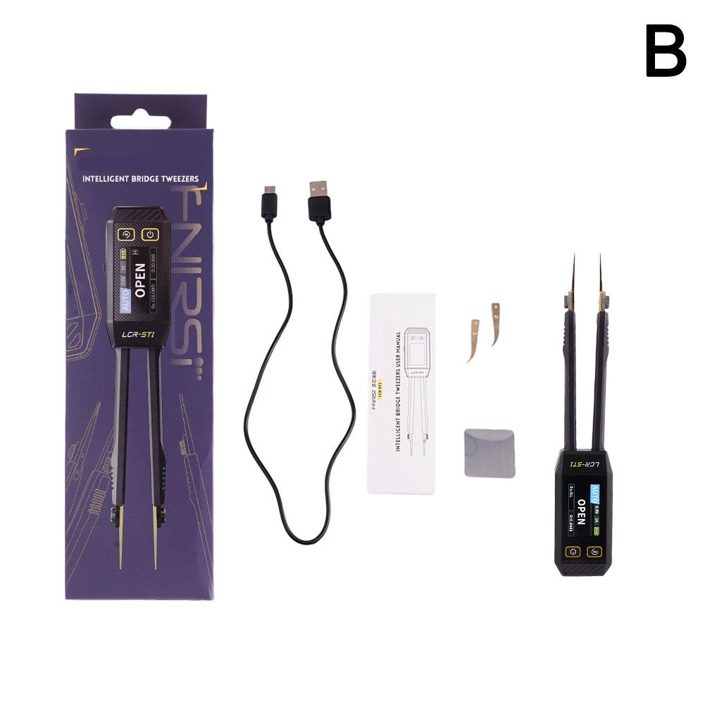 LCR-ST1 Bridge Tweezers LCR SMD Tester Resistance Tools Measurement Continuity Inductance Diode Capacitance Meters M6V7