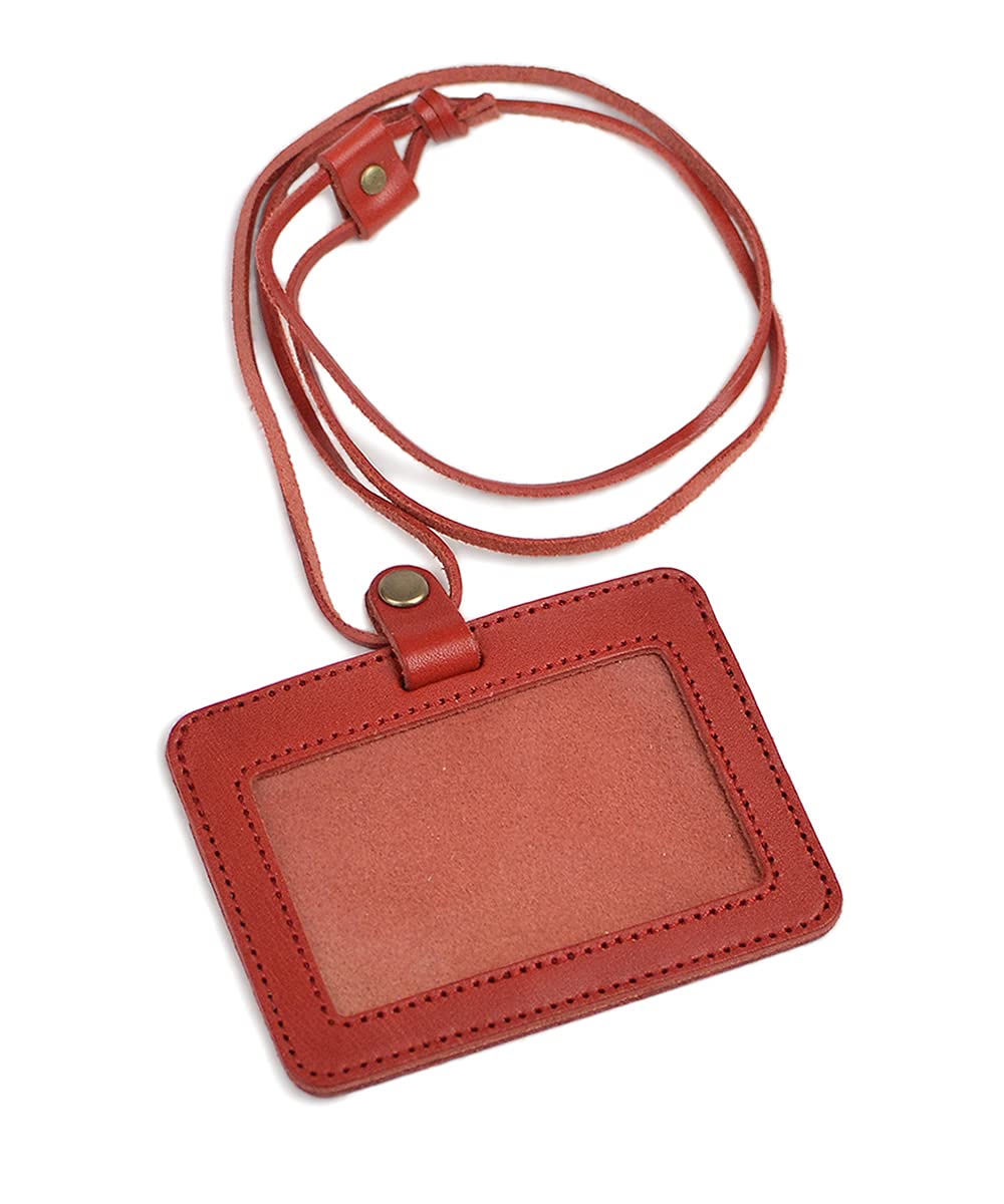 

Belt Specialty Store Belt Lab pot ID Card Holder, Pass Case, Tochigi Leather, Made in Japan, Casual, BLPT0079 (Red)