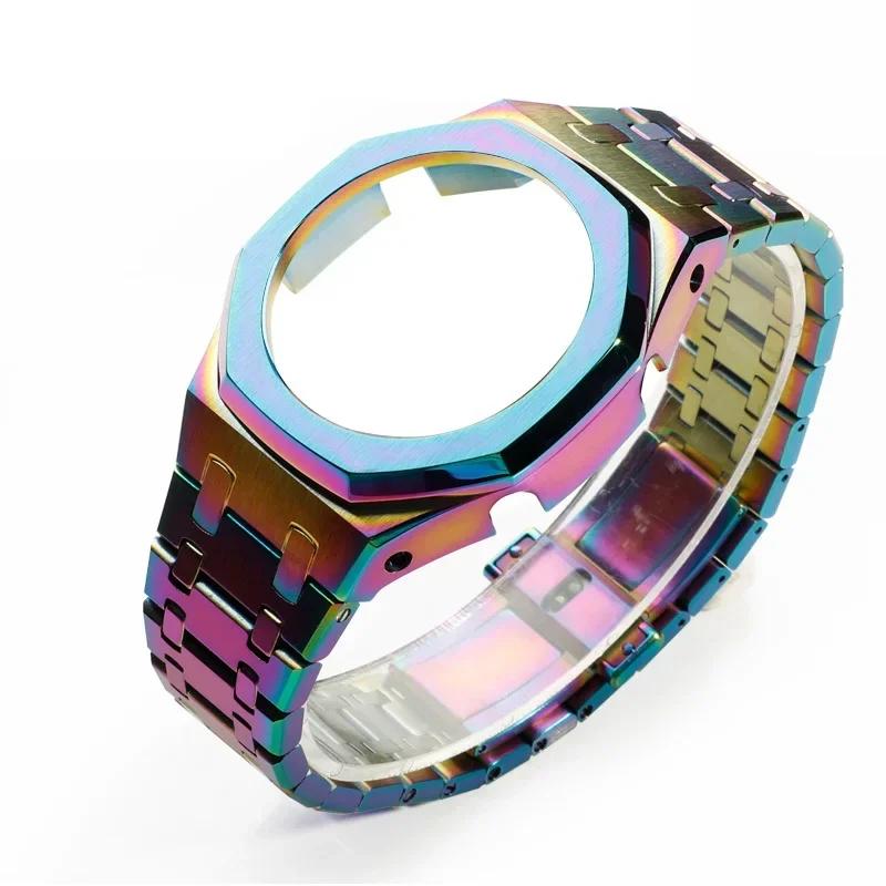 GA2100 Modification Kit Solid Stainless Steel Watch Case Strap For Casio G-SHOCK GA-2100 GMA-S2100 GM-2100 men Metal Wrist Band