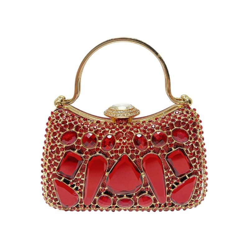 Hand-held Bag - Exquisite Dinner Bag - French-style Diamond-studded Handbag - Women's Bag