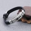 Stainless Steel Women Cross Silicone Bracelet Jewelry Accessories Korean Hand Rope Men Wristband