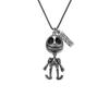 Titanium Steel Cartoon Cute Bear Darkness Dinosaur Robot Necklaces for Men Women  Long Chain Punk Retro Jewelry Gift