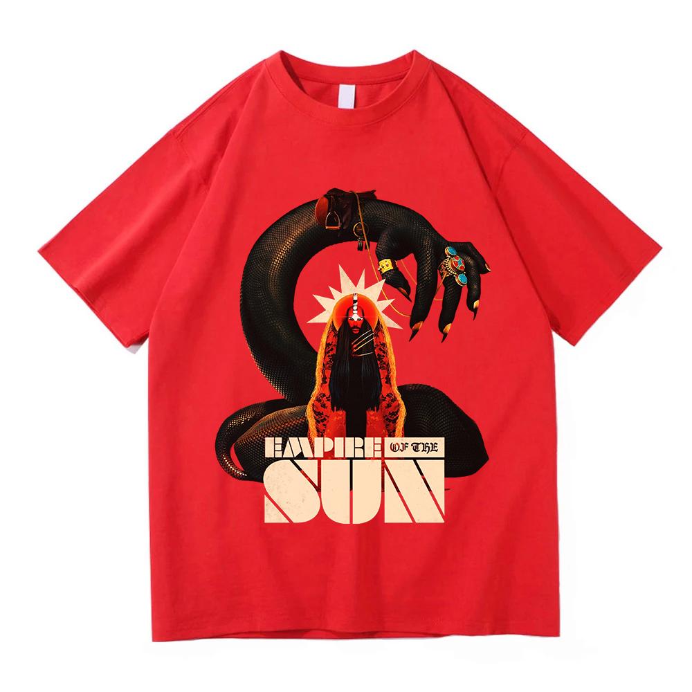 Ask That God Afterlife Tour 2026 Maglietta EMPIRE OF THE SUN Band Magliette alla Moda 100% Cotone Morbida Unisex Maglietta Unisex Streetwear