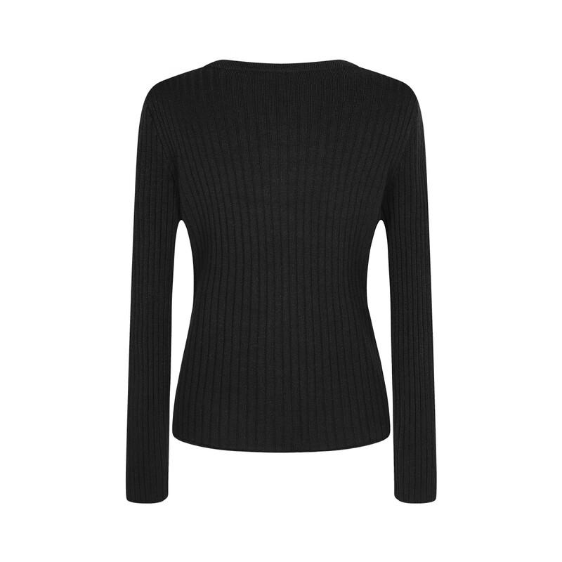 FivePlus Women's Ribbed V-Neck Knit Cardigan