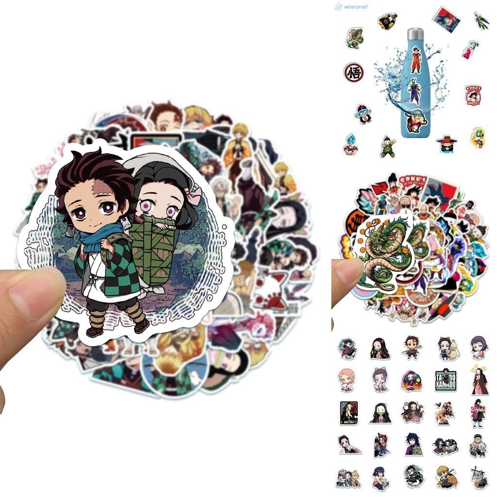 50-piece Unique Japanese Anime "demon Slayer" Graffiti Stickers For Personalizing Luggage Skateboards And Notebooks Durable Stickers