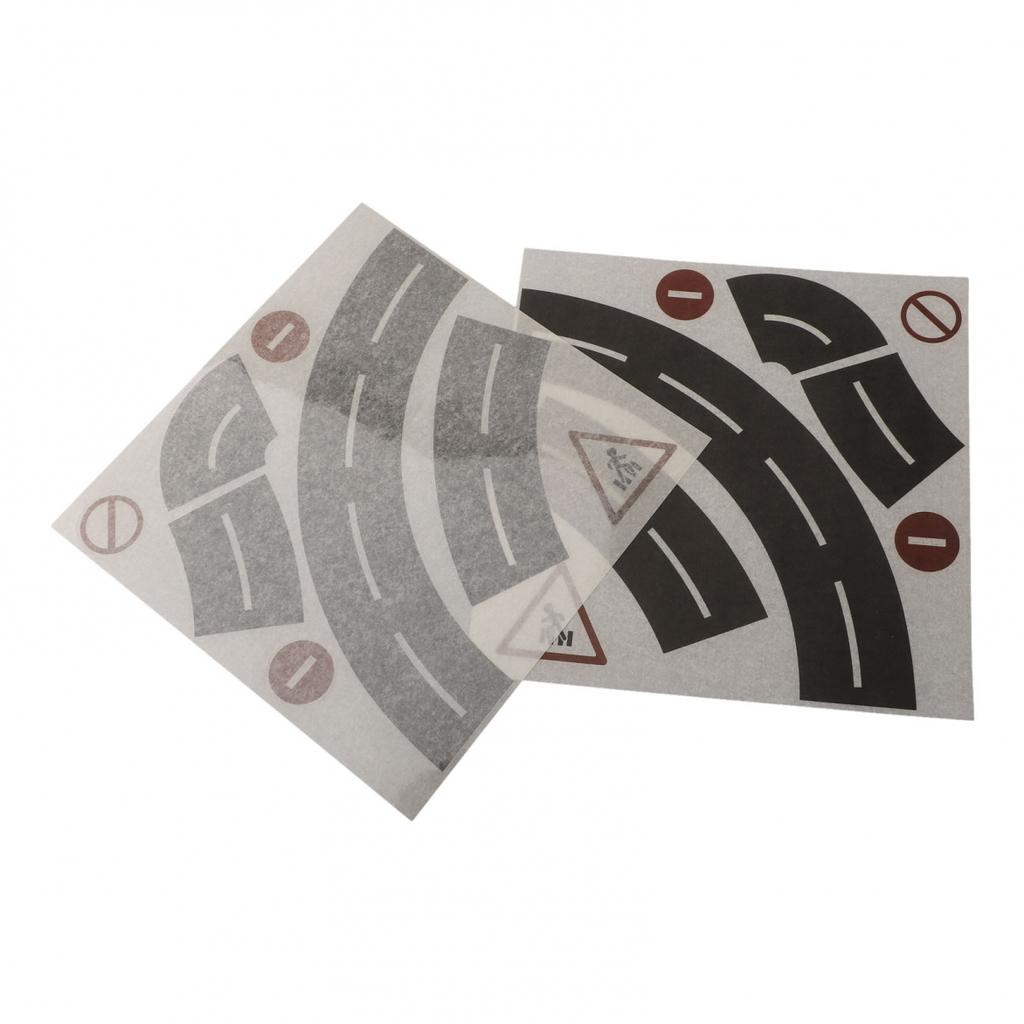 Parking Scene Toy Track Sticker Pattern Removable Set 18-25g