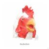 Realistic Chicken Head Headpiece | cockerel with Hair, carved Textured Surface, for