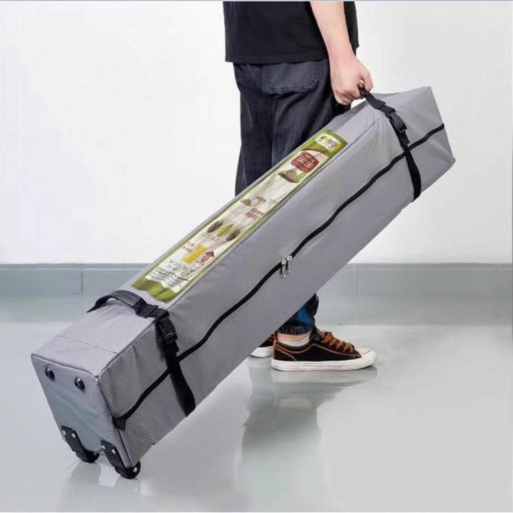Rectangular Storage Bag 600D Zippered Oxford Textile Domestic Organization for Camping,