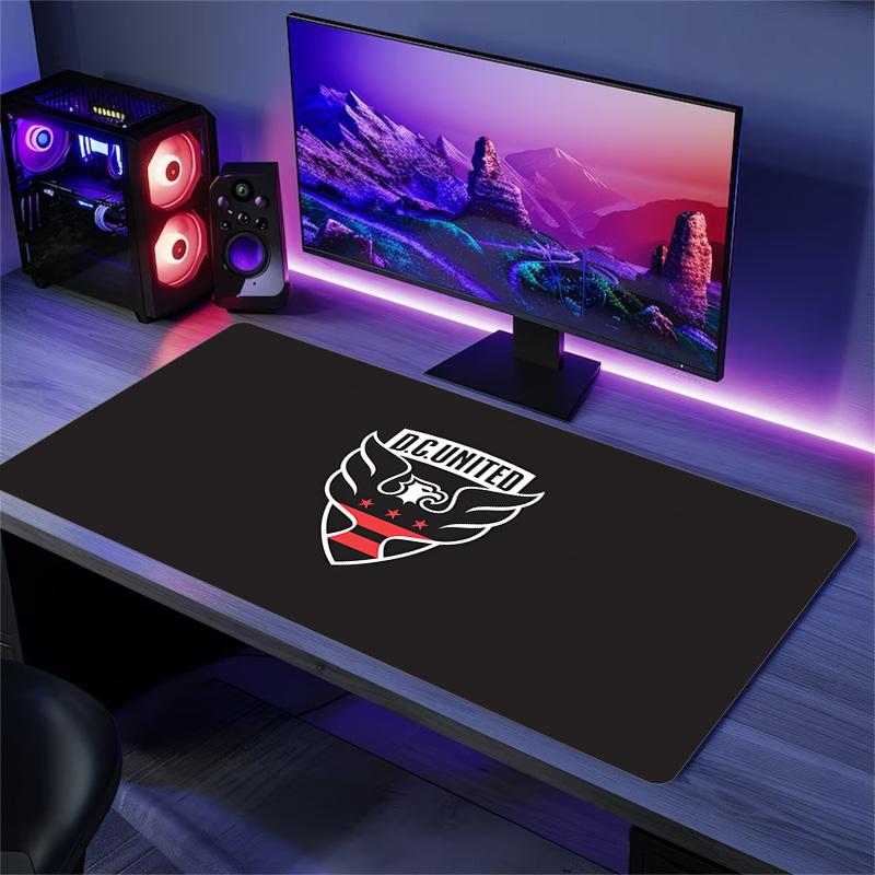 D.C. United Print Cushion Non-slip Laptop Tablet Big Mousepad XXL Mat Mini PC Playmat With Lock edge