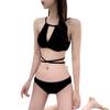 Korea Thailand 1011 Korea new straps sexy and thin hot spring swimsuit solid color split swimsuit women