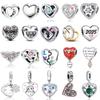 Original 925 Silver Pendant Heart Star Air Balloon Puzzle Charms Beads For DIY Necklace Bracelet Jewelry Gift