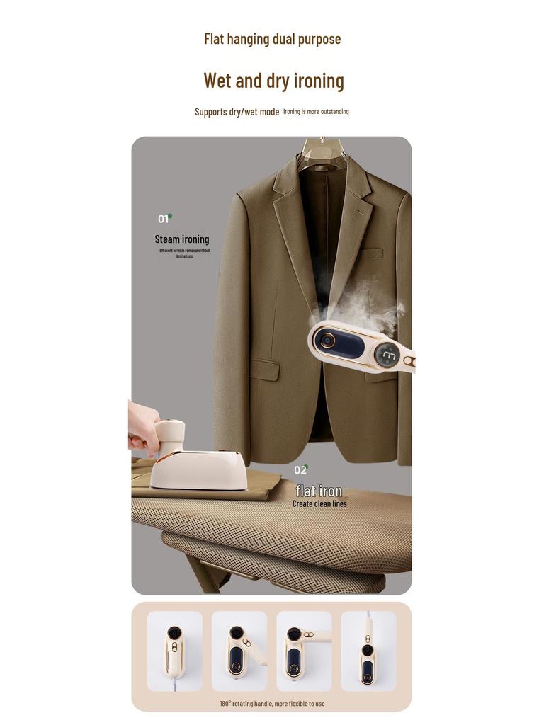 Portable Handheld Garment Steamer and Iron - New Electric Iron for Household Use