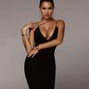 Women's Sleeveless V Neck Bodycon Dress Evening Party Cocktail Club Mini Dresses Sexy Long Dress for Clubwear