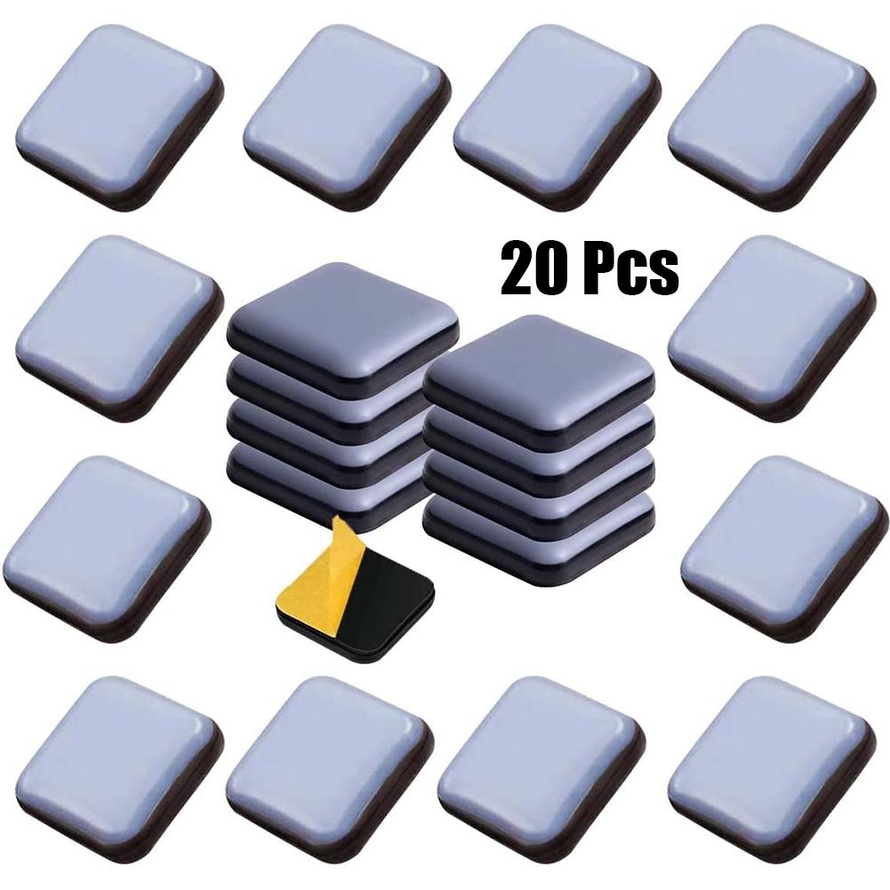 Easy Glide Furniture Gliders Self Adhesive Sliders Floor Mover Pads Blue